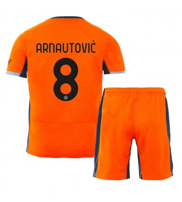 Inter Milan Marko Arnautovic #8 Tercera Equipación Niños 2023-24 Manga Corta (+ Pantalones cortos)